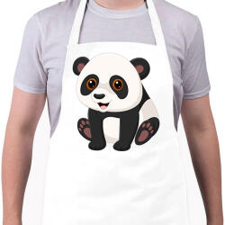 printfashion panda - Kötény - Fehér (16683520)