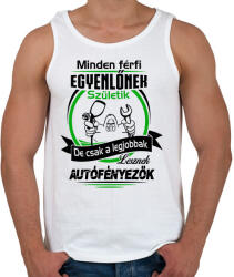printfashion Autófényezők születésnapja - Férfi atléta - Fehér (994888)