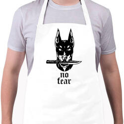 printfashion No fear - Kötény - Fehér (15892825)