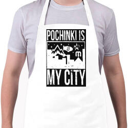 printfashion PUBG - Pochinki is my City - Kötény - Fehér (4903232)