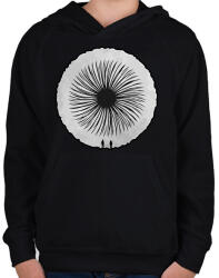 printfashion Dune - Gyerek kapucnis pulóver - Fekete (15837812)