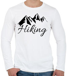 printfashion túrázás - Férfi hosszú ujjú póló - Fehér (4618117)