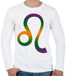 printfashion Oroszlán - Férfi hosszú ujjú póló - Fehér (4115916)