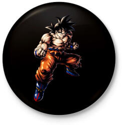 printfashion dragon ball super-saiyan-god - Kitűző, hűtőmágnes - Fekete (4192320)