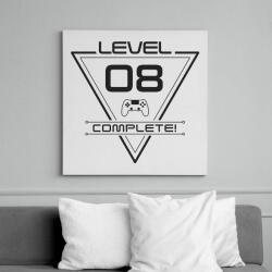 printfashion level-complete-08-grey - Vászonkép - Fehér (6624582)