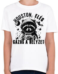 printfashion Houston, elég gázos a helyzet! - Gyerek póló - Fehér (16682360)