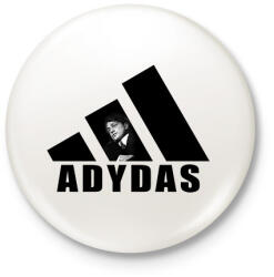 printfashion Adydas - Kitűző, hűtőmágnes - Fehér (3088000)