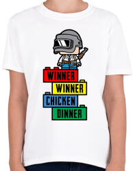 printfashion Lego PUBG - Gyerek póló - Fehér (1555036)
