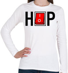printfashion HIP-HOP - Női hosszú ujjú póló - Fehér (2365471)