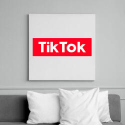 printfashion TikTok - Vászonkép - Fehér (6630384)