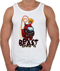 printfashion Among us beast among us 2 - Férfi atléta - Fehér (4154037)