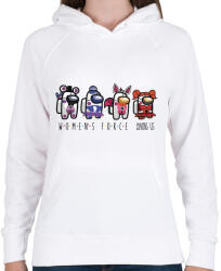 printfashion Among us - women's force - Női kapucnis pulóver - Fehér (4219930)