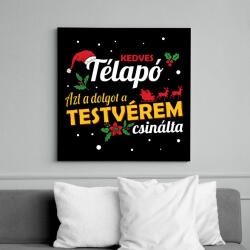 printfashion A testvérem csinálta - Vászonkép - Fekete (9678206)