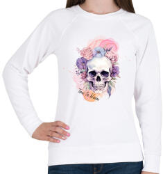 printfashion Time to bloom - Női pulóver - Fehér (14656975)