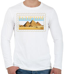printfashion Egyiptom - Férfi hosszú ujjú póló - Fehér (7425197)