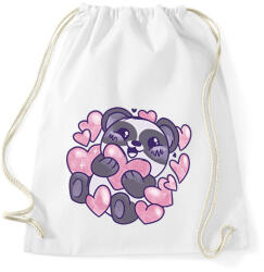 printfashion Panda - Sportzsák, Tornazsák - Fehér (13024110)