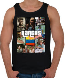 printfashion Narcos - Férfi atléta - Fekete (5444529)
