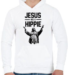 printfashion Jesus was - Férfi kapucnis pulóver - Fehér (2234641)