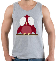printfashion little red bird - Férfi atléta - Sport szürke (375846)