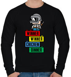 printfashion Lego PUBG - Férfi pulóver - Fekete (1554974)