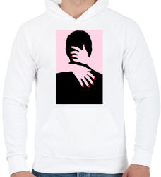 printfashion Szeretet - Férfi kapucnis pulóver - Fehér (5164710)