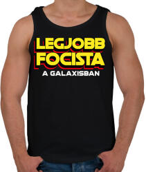 printfashion LEGJOBB FOCISTA A GALAXISBAN - Férfi atléta - Fekete (11564499)