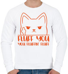 printfashion Fluff you - Férfi pulóver - Fehér (11703941)