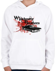 printfashion Supernatural - Odaát - Gyerek kapucnis pulóver - Fehér (13654017)