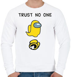 printfashion Among us Trust no one - Férfi pulóver - Fehér (4141168)