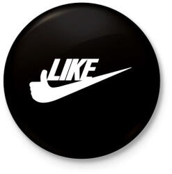 printfashion LIKE 2 - Kitűző, hűtőmágnes - Fekete (3096512)