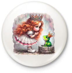 printfashion Elvarázsolt királyfi - Kitűző, hűtőmágnes - Fehér (15623099)