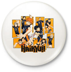 printfashion Haikyu - Kitűző, hűtőmágnes - Fehér (16330252)