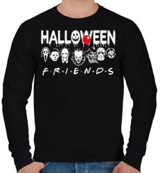 printfashion Halloween friends - Férfi pulóver - Fekete (5554011)