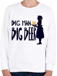 printfashion Big Man Big Beer (version 1) - Gyerek pulóver - Fehér (13059424)