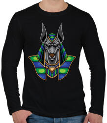 printfashion anubis - Férfi hosszú ujjú póló - Fekete (13718944)