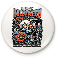 printfashion Happy Halloween - Kitűző, hűtőmágnes - Fehér (16856007)