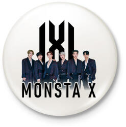 printfashion MONSTA X - Kitűző, hűtőmágnes - Fehér (16592588)