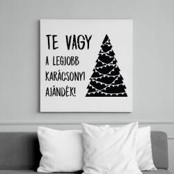 printfashion 02_legjobb kari-01-02 - Vászonkép - Fehér (6637725)