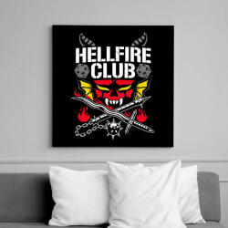 printfashion Eddie Munson Hellfire Club - Vászonkép - Fekete (7478528)