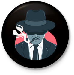 printfashion Maffia vezér - Kitűző, hűtőmágnes - Fekete (4993733)