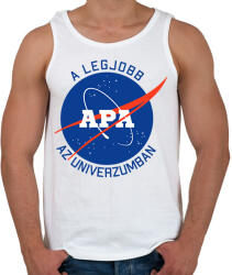 printfashion Nasa Apa - Férfi atléta - Fehér (7048747)