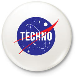 printfashion Nasa Techno - Kitűző, hűtőmágnes - Fehér (3088944)