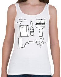 printfashion Festő ecsetek - Női atléta - Fehér (6400546)