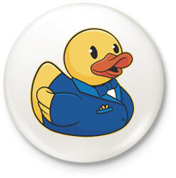 printfashion Vőlegény kacsa - Kitűző, hűtőmágnes - Fehér (12086730)