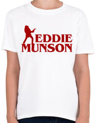 printfashion Eddie Munson - Gyerek póló - Fehér (7672377)
