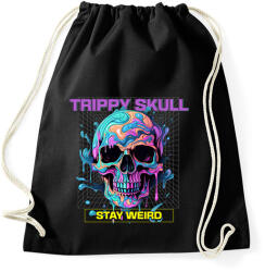 printfashion Trippy Skull - Sportzsák, Tornazsák - Fekete (13518142)