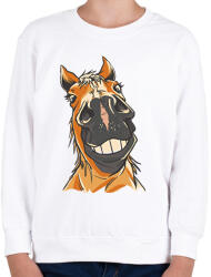 printfashion Lófej - Gyerek pulóver - Fehér (11858148)