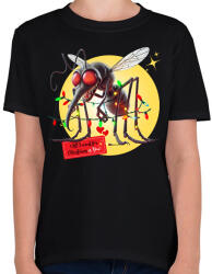 printfashion All I want for Christmas is You! - Vicces karácsonyi szúnyog - Gyerek póló - Fekete (15266484)
