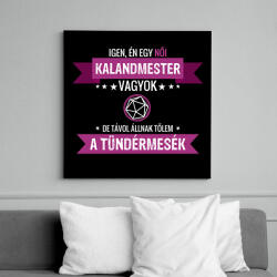 printfashion Női kalandmester - Vászonkép - Fekete (6653738)