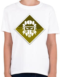 printfashion Apex Legends Caustic Jelvény (Badge) - Gyerek póló - Fehér (1308121)